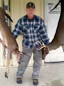 Steve with two nice late-season deer