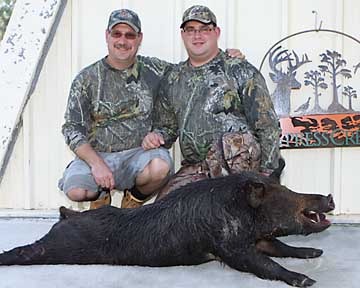 Wayne, Joe and a big Boggy boar